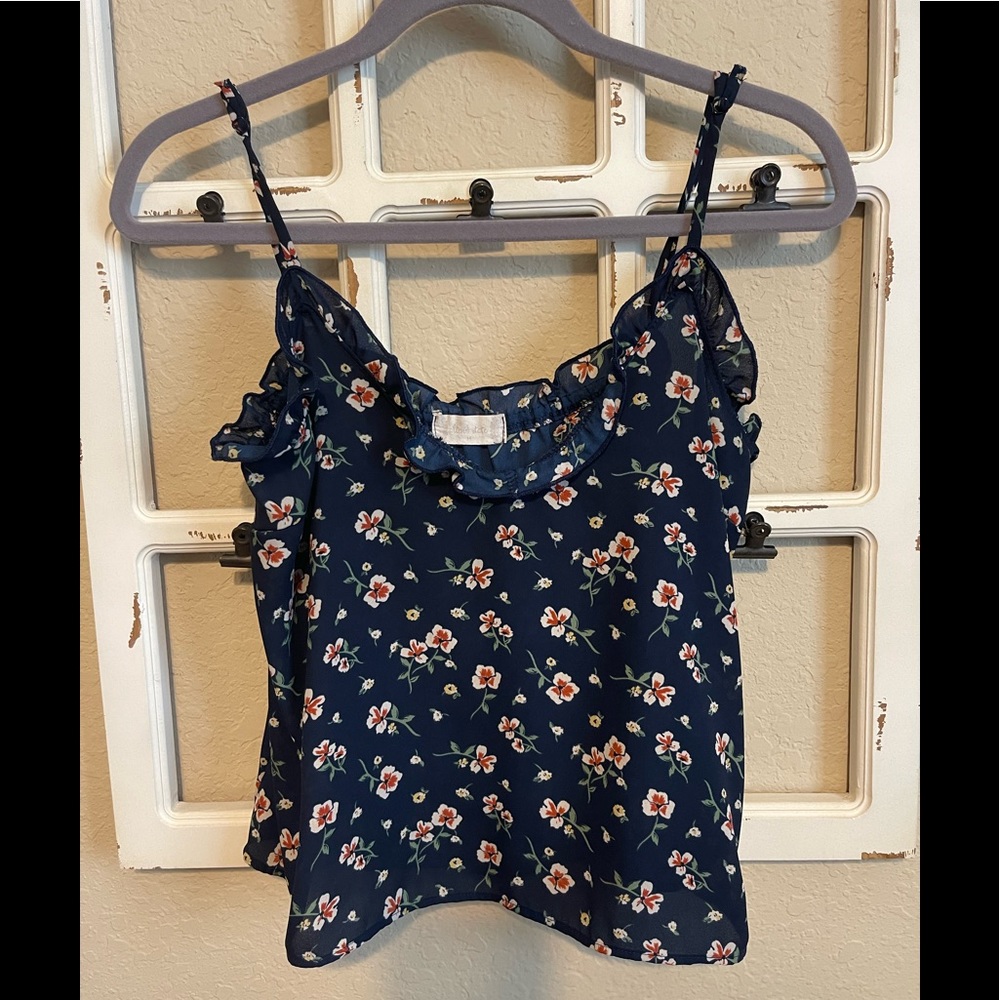 Altar’d State Flowered Camisole with Adjustable Straps